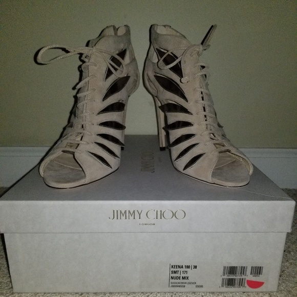 Jimmy Choo Shoes - Jimmy Choo Cutout Suede Sandal